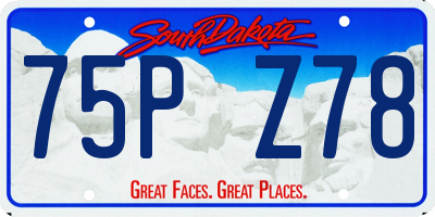 SD license plate 75PZ78