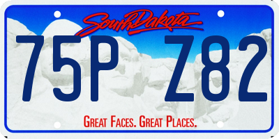 SD license plate 75PZ82