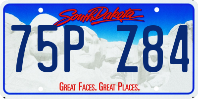 SD license plate 75PZ84