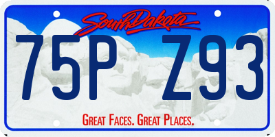 SD license plate 75PZ93