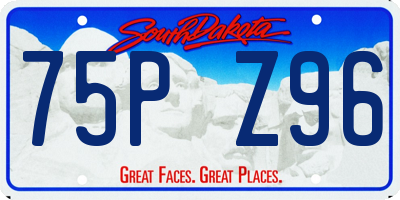 SD license plate 75PZ96