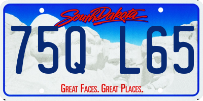 SD license plate 75QL65