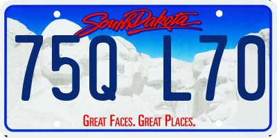 SD license plate 75QL70