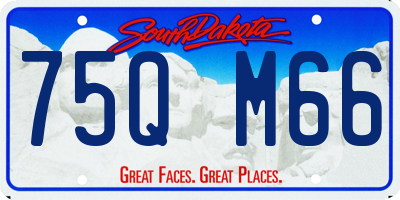 SD license plate 75QM66