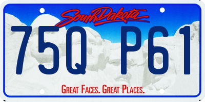 SD license plate 75QP61