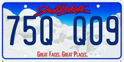 SD license plate 75QQ09
