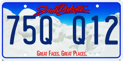 SD license plate 75QQ12