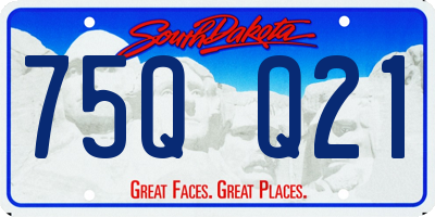SD license plate 75QQ21
