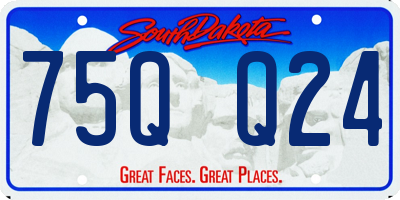 SD license plate 75QQ24
