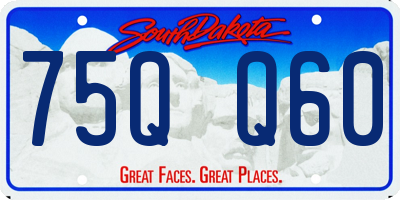 SD license plate 75QQ60