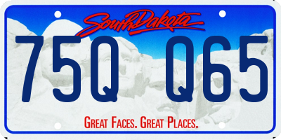 SD license plate 75QQ65