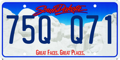 SD license plate 75QQ71