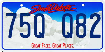 SD license plate 75QQ82