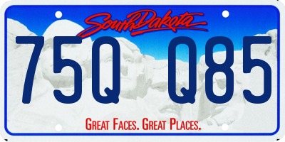 SD license plate 75QQ85