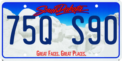 SD license plate 75QS90