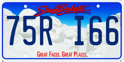 SD license plate 75RI66