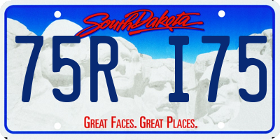 SD license plate 75RI75