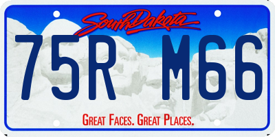 SD license plate 75RM66