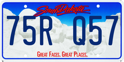 SD license plate 75RQ57
