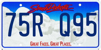 SD license plate 75RQ95