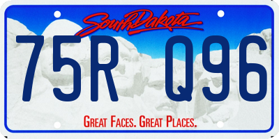 SD license plate 75RQ96