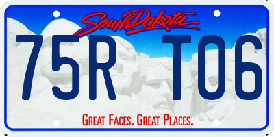 SD license plate 75RT06
