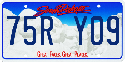 SD license plate 75RY09