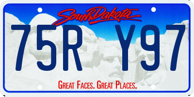 SD license plate 75RY97