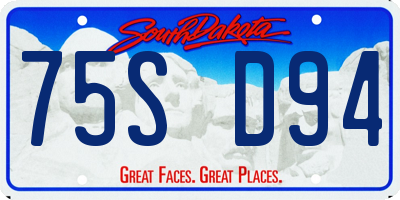 SD license plate 75SD94