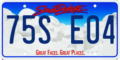 SD license plate 75SE04