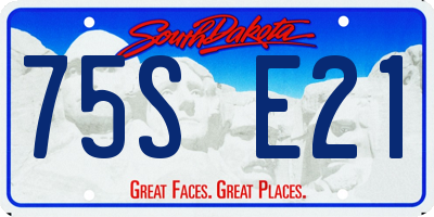 SD license plate 75SE21