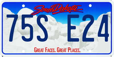 SD license plate 75SE24