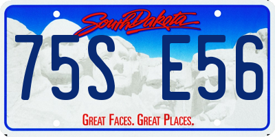 SD license plate 75SE56
