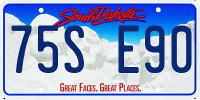 SD license plate 75SE90