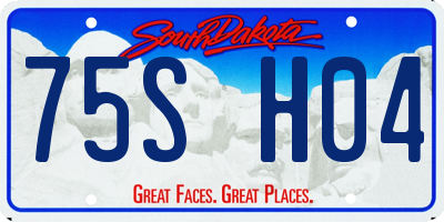 SD license plate 75SH04