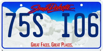 SD license plate 75SI06