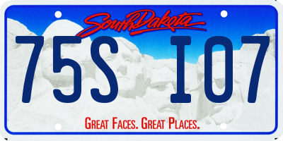 SD license plate 75SI07