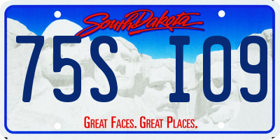 SD license plate 75SI09