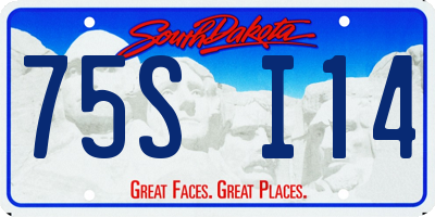 SD license plate 75SI14