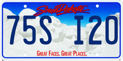 SD license plate 75SI20