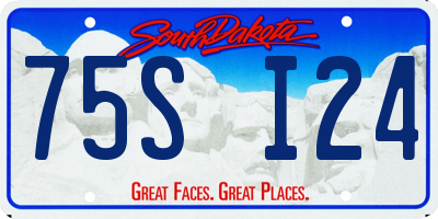 SD license plate 75SI24
