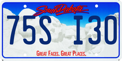 SD license plate 75SI30