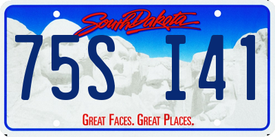 SD license plate 75SI41