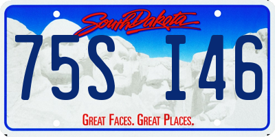 SD license plate 75SI46