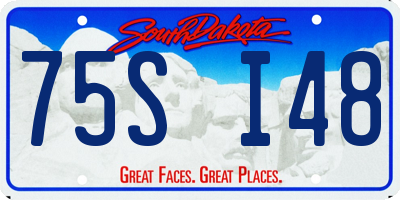 SD license plate 75SI48