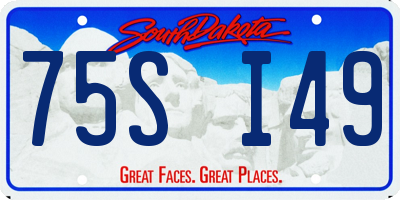 SD license plate 75SI49