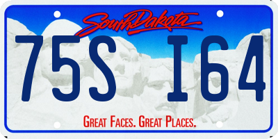 SD license plate 75SI64