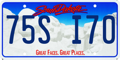 SD license plate 75SI70