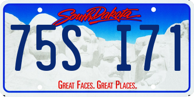 SD license plate 75SI71