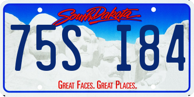 SD license plate 75SI84